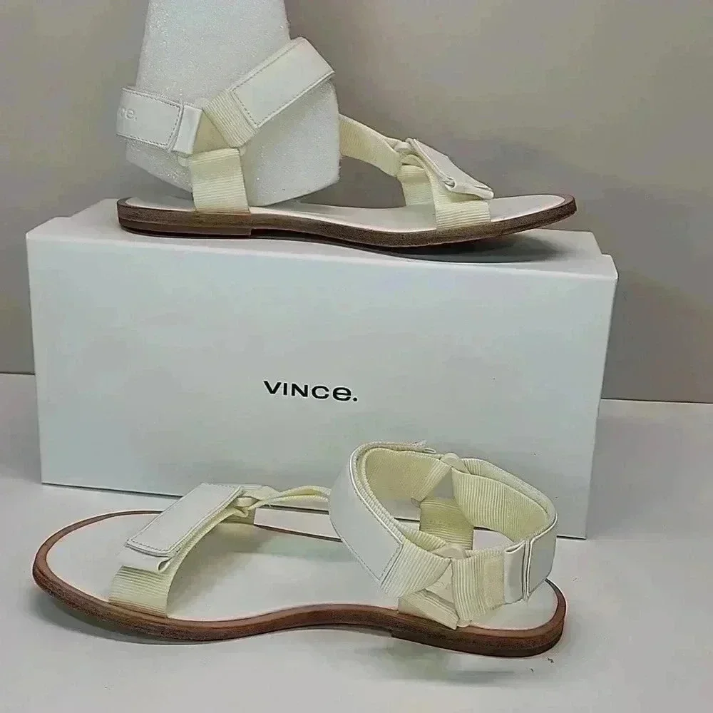 Vince slingback leather upper sandal size 36.5